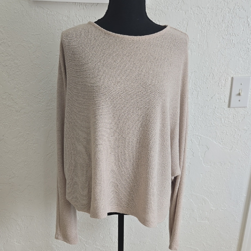 H&M Light Beige Women's Crew Neck Sweater